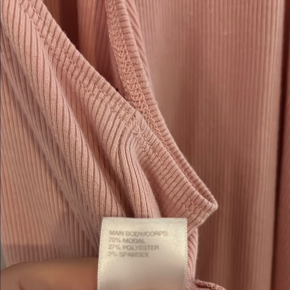 Zella Pink Racer Back Ribbed Tank Top - Picture 7 of 8